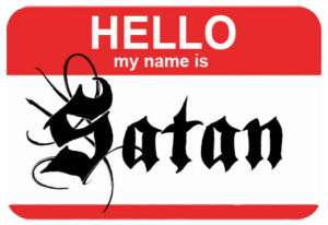 HELLO MY NAME IS SATAN  Cool Devil FUNNY T SHIRT NEW  