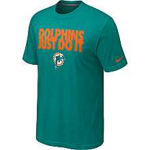 Nike Miami Dolphins Just Do It T Shirt   Team Color   