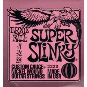  Ernie Ball 2223 Super Slinky .009 .042 Electric Guitar 