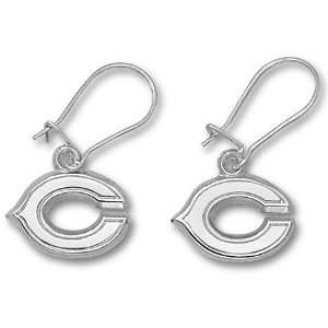 com Chicago Bears 5/8 C Dangle Earrings   Sterling Silver Jewelry 