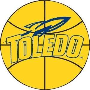 University of Toledo Rockets Basketball Rug 4 Round 