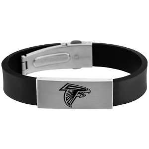 Team Titanium Atlanta Falcons Steel & Rubber Bracelet  