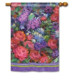  Roses and Lilacs Standard House Flag Patio, Lawn & Garden
