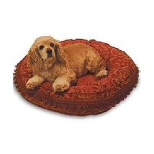  Red Scroll Donut Pet Bed