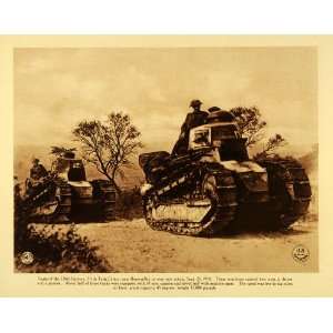  WWI 326th Battery 311th Military Tanks Gunner Boureuilles War 
