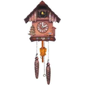  Black Forest German Cuckoo Clock with Yellow Bird