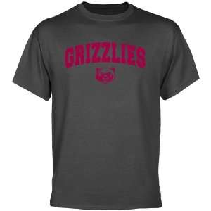  Montana Grizzlies Charcoal Logo Arch T shirt  Sports 