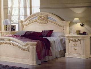   Kommode Bett Schrank Italien Klassik Hochglanz Schick Luxus  