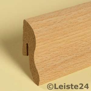 Sockelleisten 40mm hoch für Laminat Buche  