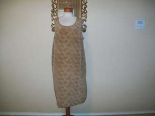 Virgo Womens dress brown polyester sleeveless size 22  
