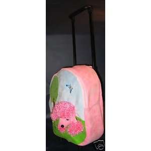  Kids Girls Travel Suitcase/back Pack, Pink Sack, Plush 