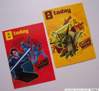 Star Wars Geburtstagskarte Heute 8. Geburtstag Karte + Umschlag  