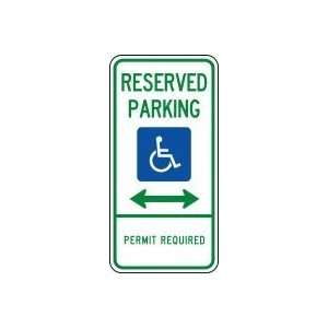   ARROW) Sign 24 x 12 .080 Reflective Aluminum   ADA Parking Signs