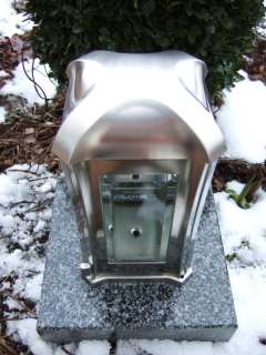 Grablampe Edelstahl matt Höhe24 cm Facettenglas PJK 843 Grablicht 