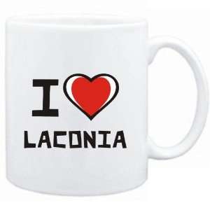  Mug White I love Laconia  Usa Cities