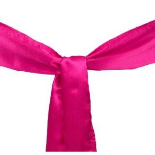  Satin Chair Sash Hot Pink Package of 10 Toys & Games