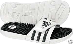 Adidas Men Adissage White Graphite Size 7 8 9 10 11 12 13 14  