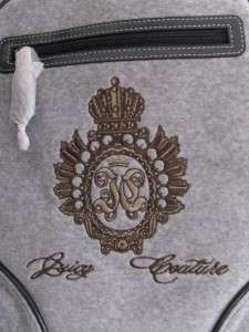 Authentic Juicy Couture Royal Crest Embroidered Velour Backpack 