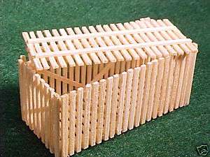 Large Wood SLATTED CRATE #11280  