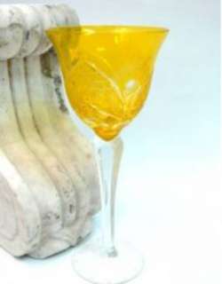 Wein Kristall Römer Glas Gelb in Bayern   Fürth  Sammeln   