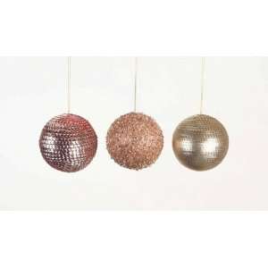  Club Pack of 24 Rustic Fire Champagne and Tiffany Sequin 