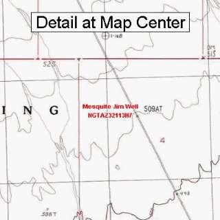  USGS Topographic Quadrangle Map   Mesquite Jim Well 