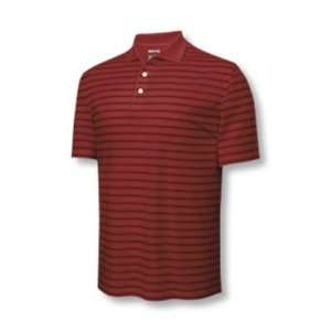   Stripe Golf Polo Shirt   University Red / Black   915911 Sports