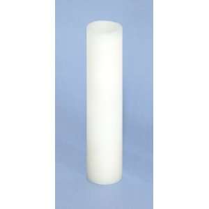  Pack of 6 White Flameless Wax LED Pillar Candles w/Timer 1 