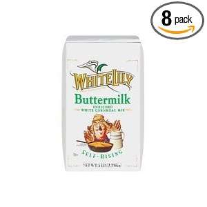 White Lily Buttermilk Cornmeal, 5 lb. (Pack of 8)  Grocery 