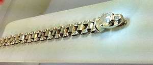 MILOR Sterling Bracelet   14.7 gr   7 1/2 Panther Head  