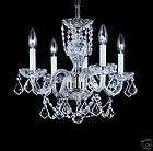 CHANDELIER MINI PETITE 4 LIGHT 29 FRENCH CRYSTALS