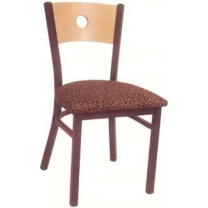   Back Dining Chair with Middle Round Accent 