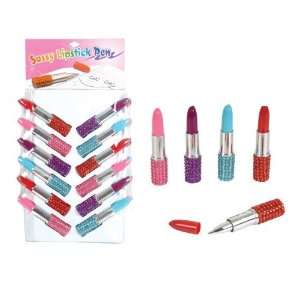   Rhinestone Lipstick Pens. Great For Girls Party Favors. Toys & Games