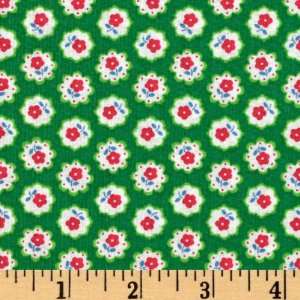  44 Wide Flower Sugar Mini Floral Green Fabric By The 