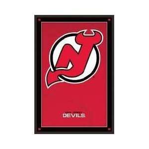  New Jersey Devils Logo Framed Poster