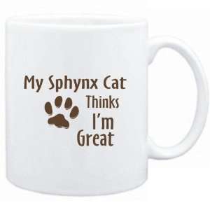  Mug White  MY Sphynx THINKS IM GREAT  Cats
