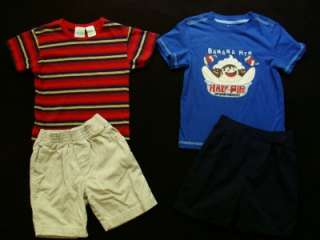 Huge Used Toddler Boy 4T 4 Spring Summer Clothes Outfits Shorts Shirts 