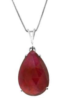   categories natural red ruby pendant necklace 14k solid white gold