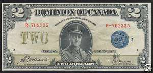 1923 Dominion of Canada $2 Prince of Wales DC 26h  