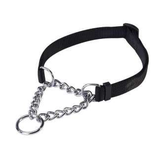 Nylon Chain Choke Style Martingale Dog Collar, Collars  