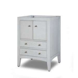 Xylem Kent 24 in. Ash Vanity Cabinet Only in White Wash  