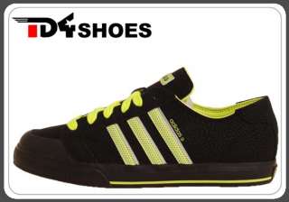 Adidas Clemente Stripe LO Black Electricity Green Shoes  