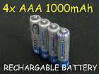 4x / 4pcs New Rechargeable BTY 1000mah 1.2V Ni MH NiMH AAA Cell 