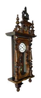 Antique German Junghans Keyhole wall clock at 1900  