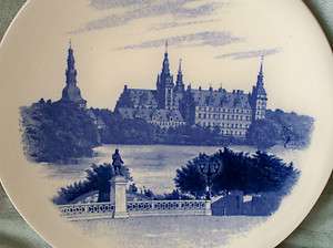 Utzchneider Sarreguemines France Plate of Frederiksborg Castle Denmark 