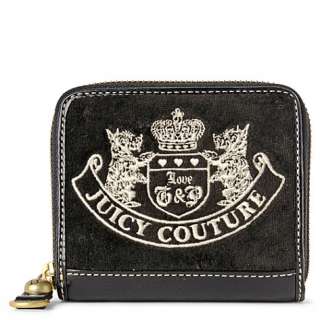 JUICY COUTURE Small velour zip purse