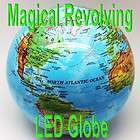 FASCINATING Magical Revolving Earth LED. WATCH VIDEO Blue Globe.