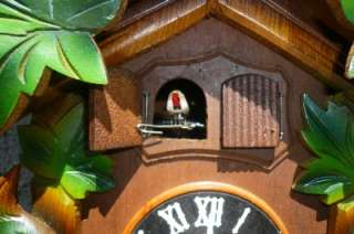 Angem German Music Box Cuckoo Clock Original Complete Runs Good Music 