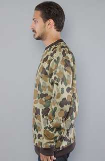 Burton The Chapin Crewneck Sweatshirt in Grayeen Fowl Camo  Karmaloop 