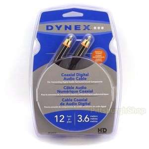   NEW   Dynex 12 Coaxial High Definition Digital Audio Cable   DX AV212